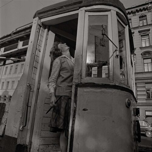Tram driver, Leningrad, 1979 © Boris Savelev