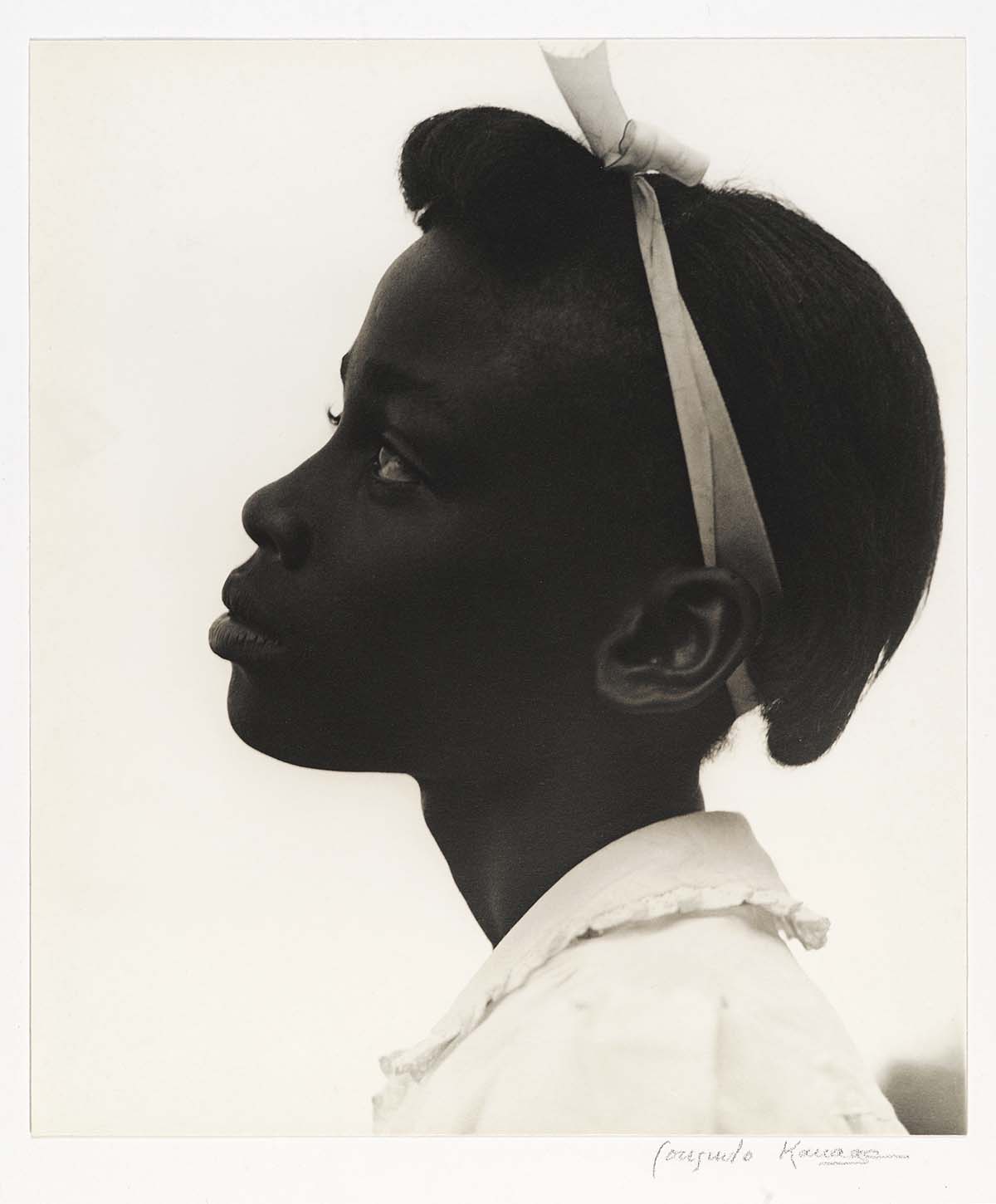 Consuelo Kanaga. Young Girl in Profile, 1948 © Brooklyn Museum