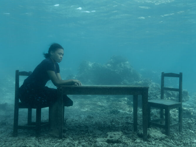 Serafina at Table, Fiji, 2023 ©Nick Brandt