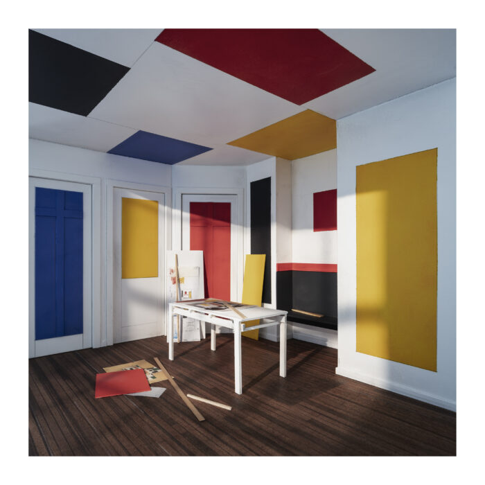 El país los Lotófagos 3. Solución cromática para una estancia en la casa de Bart de Light en Katwijk aan Zee. Van Doesburg. Destruida. 1919 © Emilio Pemjean