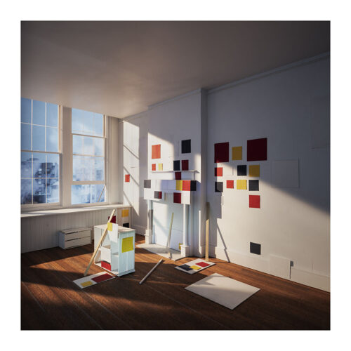 El país los Lotófagos 1. Estudio de Piet Mondrian. 15 East 59th Street. New York City. Destruido tras su muerte. 1944 © Emilio Pemjean