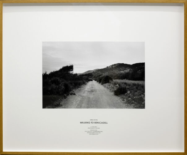 Hamish Fulton, ROAD WALKING BENICADELL, 2016. Colección José Luis Soler. ©Hamish Fulton