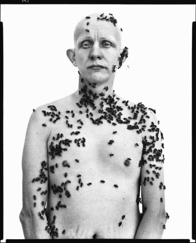 Richard Avedon, Ronald Fischer, beekeeper, Davis, California, May 9, 1981. ©The Richard Avedon Foundation