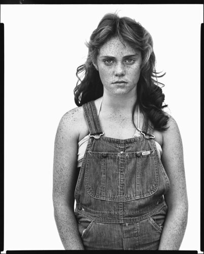 Richard Avedon, Sandra Bennett, twelve year old, Rocky Ford, Colorado, August 23, 1980. ©The Richard Avedon Foundation