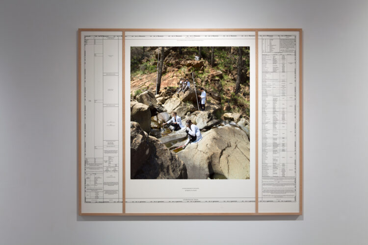 Linarejos Moreno, On the Geography of the River I, 2023, en Genalguacil Pueblo Museo. ©Linarejos Moreno