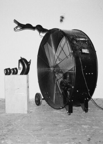 Talia Chetrit Tea Set, Fan, Bra, 2024. ©Talia Chetrit. Courtesy of the artist and kaufmann repetto Milan / New York, Sies + Höke, Düsseldorf, and Hoffman Donahue, New York / Los Angeles.